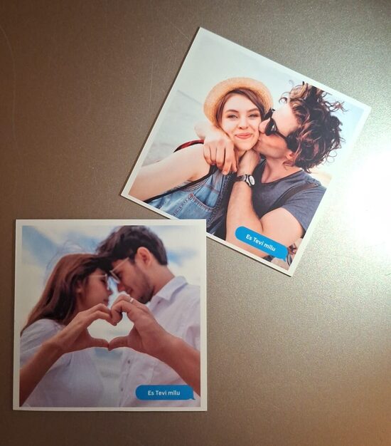 💜 'Es Tevi mīlu' plānais fotomagnēts