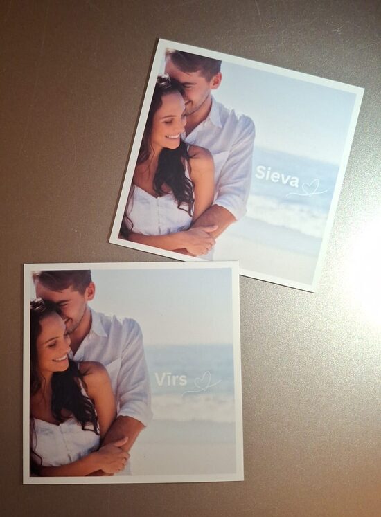 💜 Sieva & Vīrs (2 gab plānie fotomagnēti)